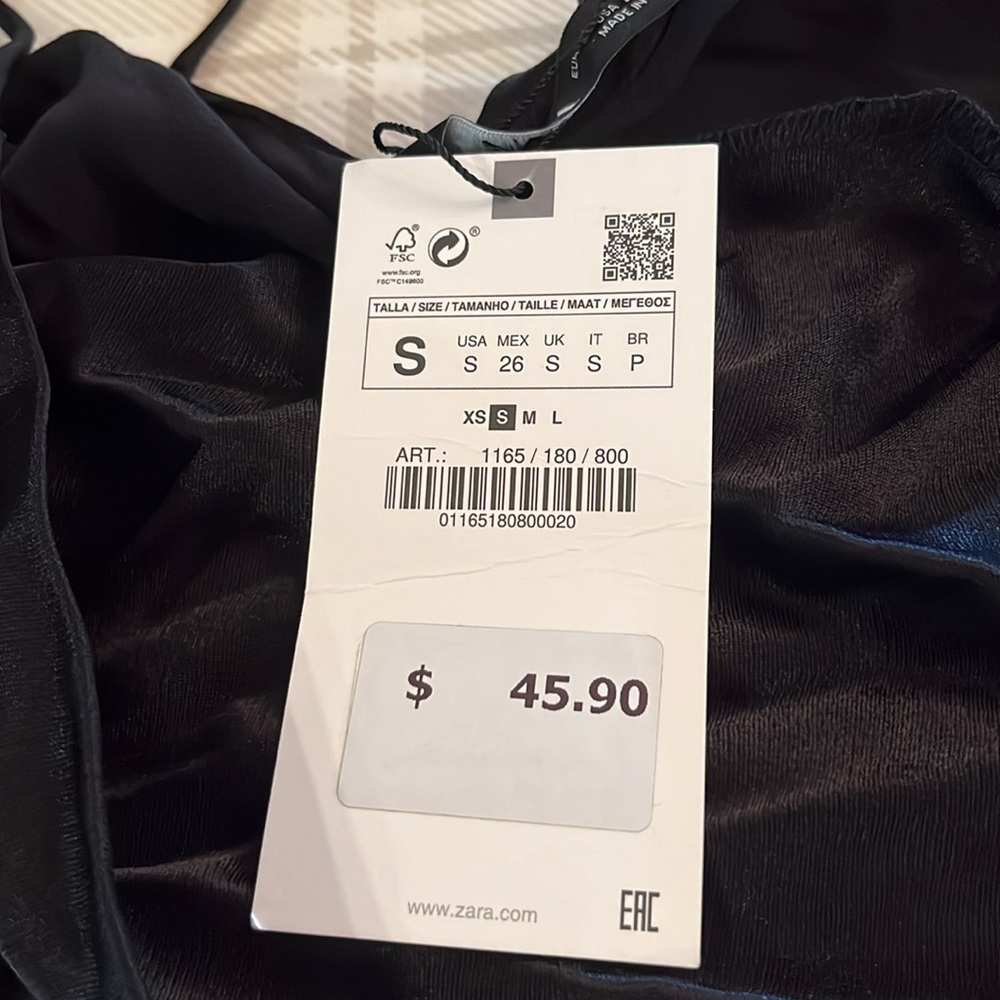 ZARA One Rhinestone Strap Camisole - Picture 8 of 8